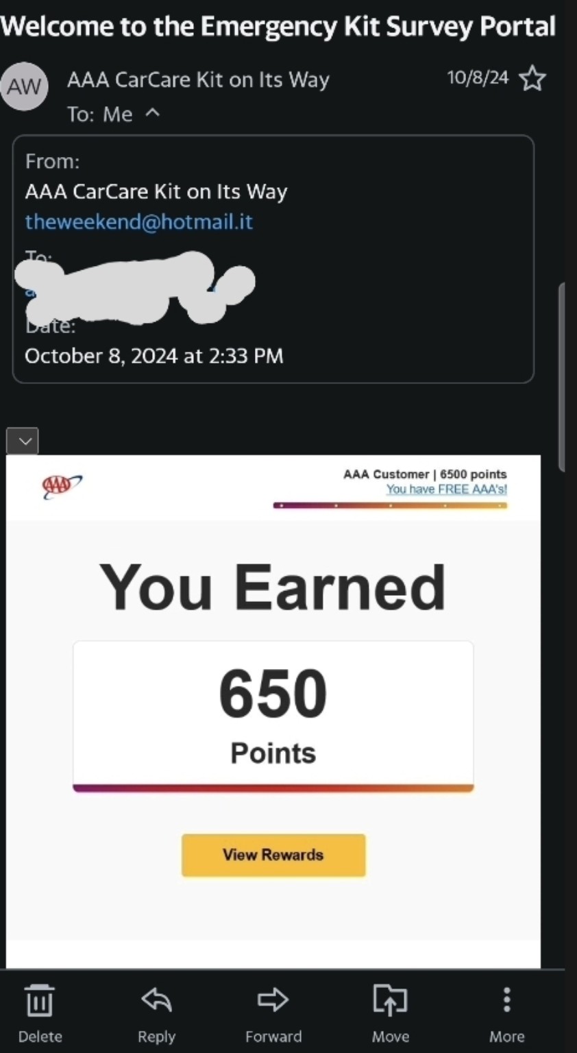 Real-world impersonation example screenshot (education only)